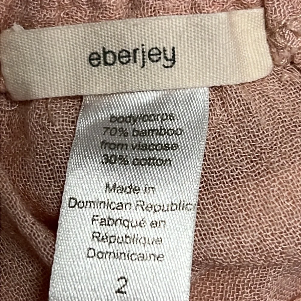 Eberjey Sweet pink gauze top, size 2